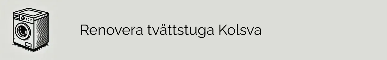 Renovera tvättstuga Kolsva